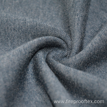 Fireproof Cotton Acrylic Blend Dark Grey Fleece Fabric